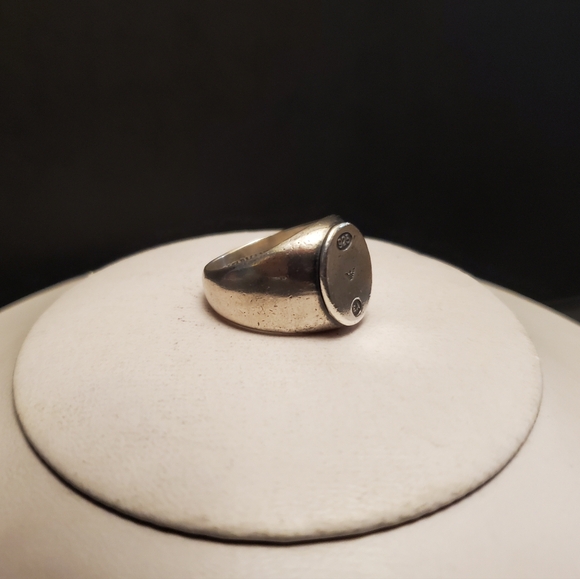 Emporio Armani Sterling Silver Signet Ring - Picture 2 of 11